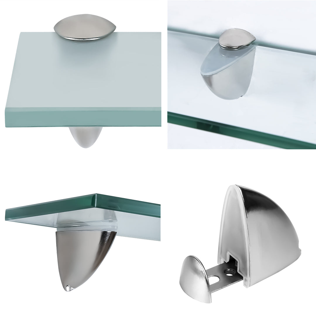 Sonnewelt glass shelf wall shelf frosted glass/clear glass
