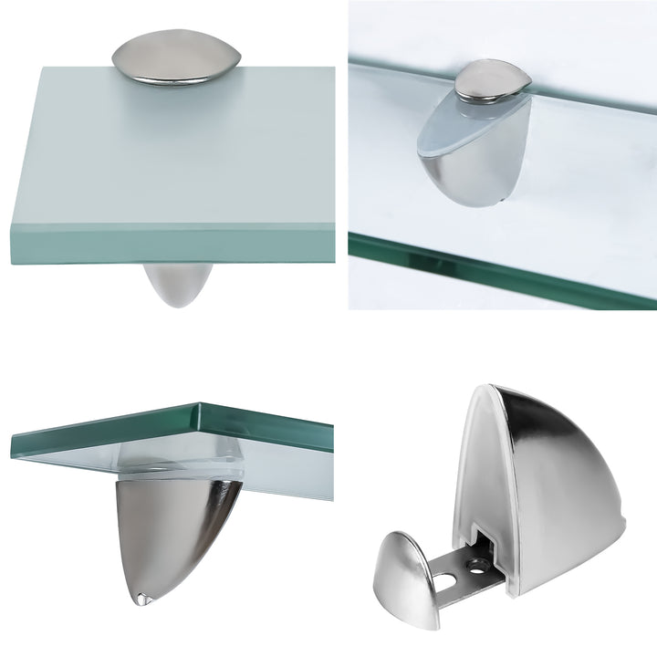 Sonnewelt glass shelf wall shelf frosted glass/clear glass