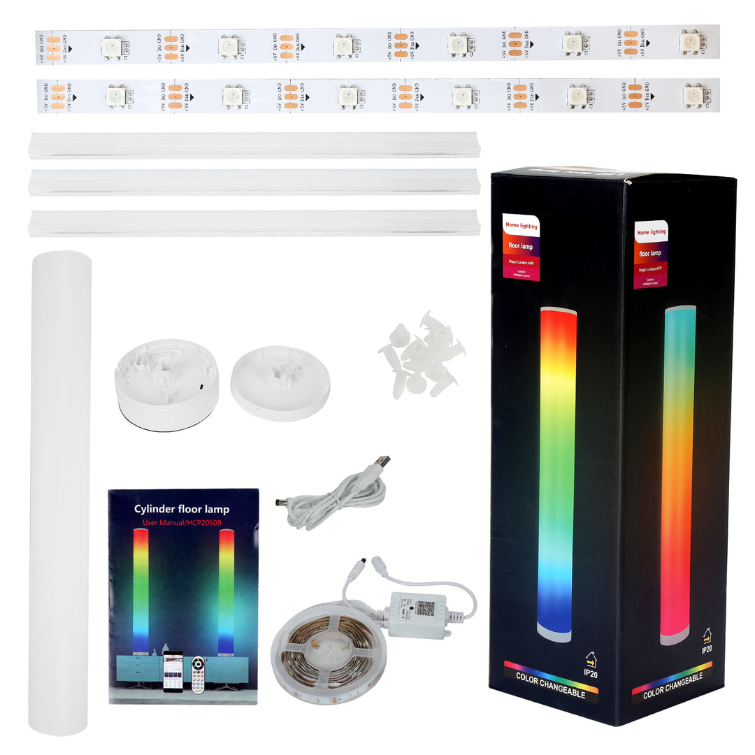 Sonnewelt 2X LED Stehlampe RGB Dimmbar mit Fernbedienung 6W