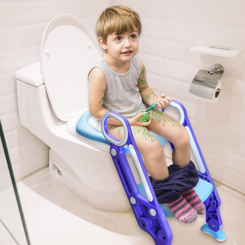 Sonnewelt Toilettentrainer mit Treppe Kinder Lerntöpfchen