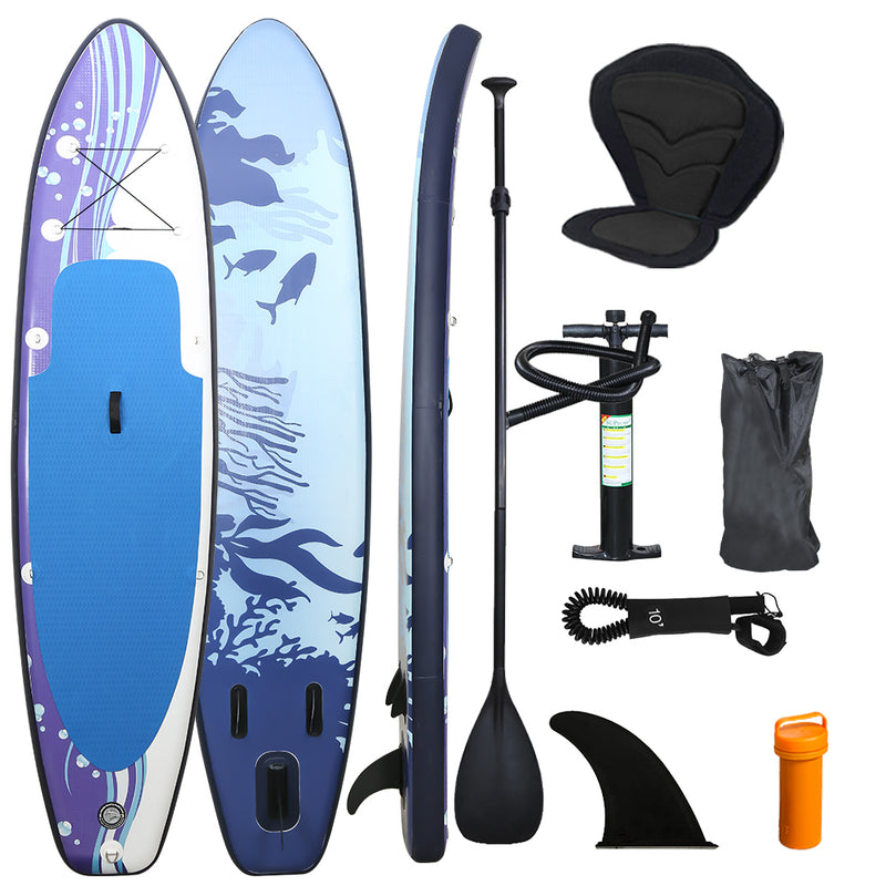 Sonnewelt Aufblasbares SUP Board Stand Up Paddling Board mit Sitz