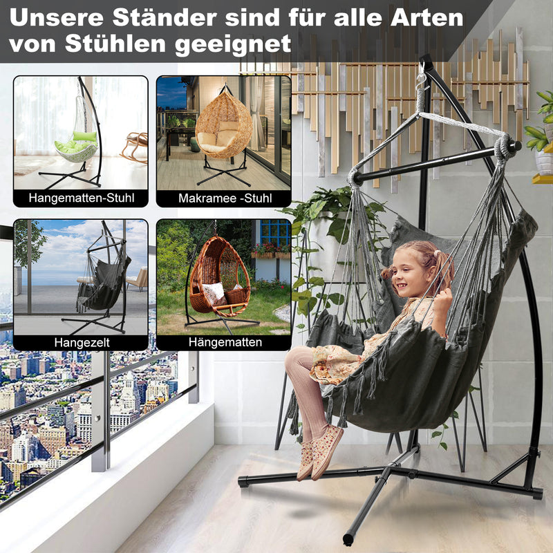 Sonnewelt Hängesessel Gestell aus Metall Belastung 150kg