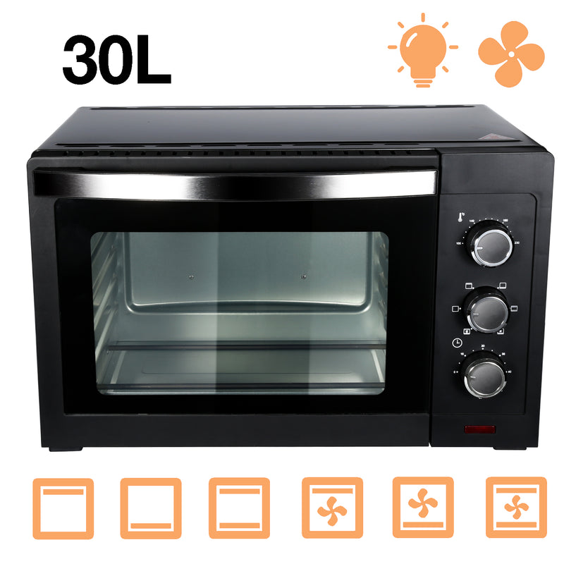 Sonnewelt Minibackofen 30L mit Grillrost