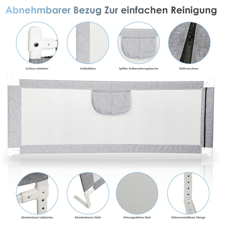 Sonnewelt baby bed rail bed rail height adjustable