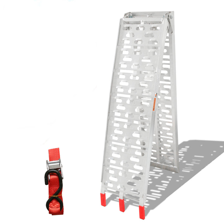 Sonnewelt Auffahrrampe Klappbar 340kg Faltbare Alu Motorradrampe