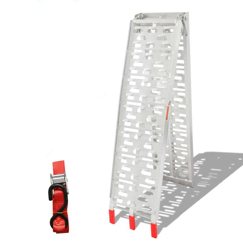 Sonnewelt Auffahrrampe Klappbar 340kg Faltbare Alu Motorradrampe