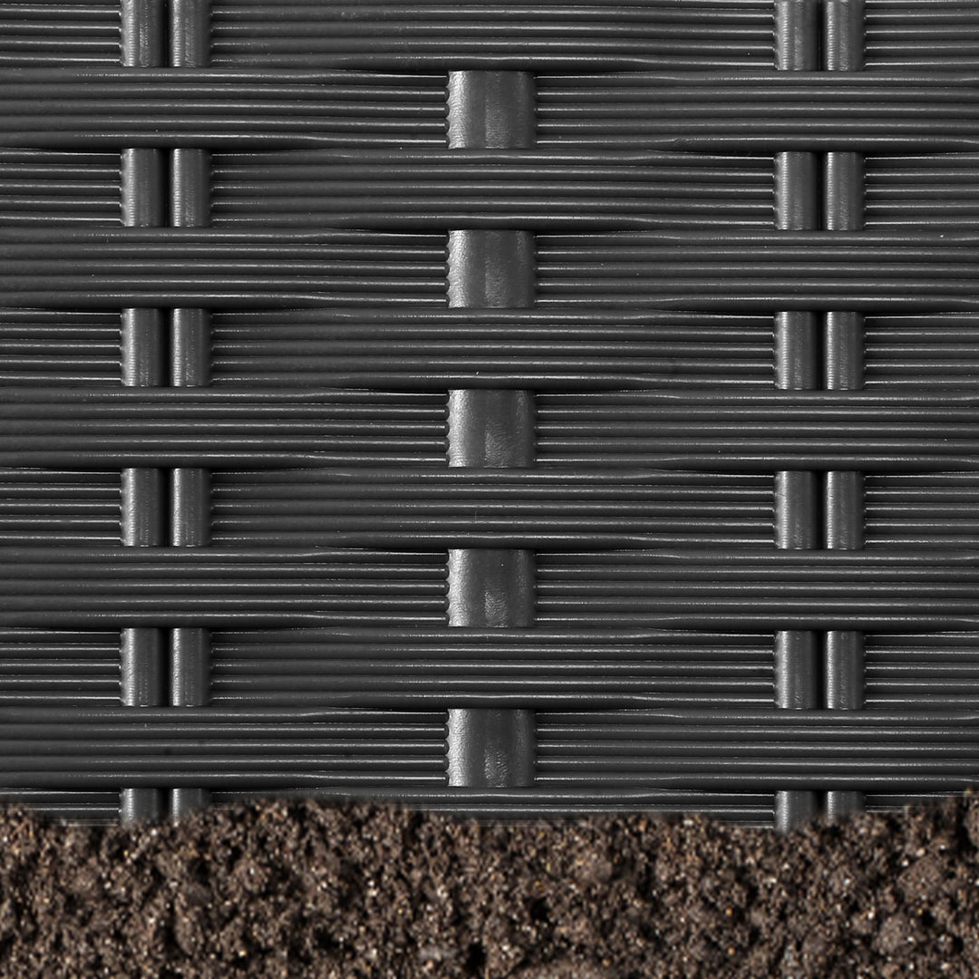 Sonnewelt lawn edge garden palisade rattan look