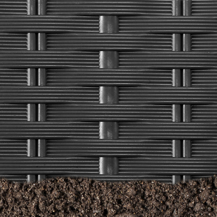 Sonnewelt lawn edge garden palisade rattan look