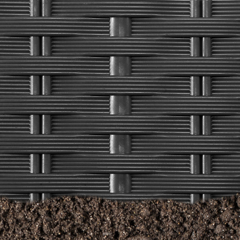 Sonnewelt Rasenkante Gartenpalisade Rattan-Optik