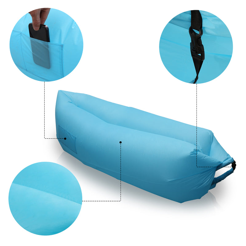 Sonnewelt Aufblasbares Luftsofa Sitzsack Sofa belastbar