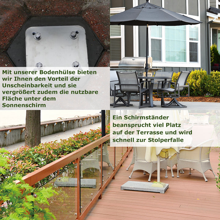 Sonnewelt Universal Bodenplatte für Sonnenschirm