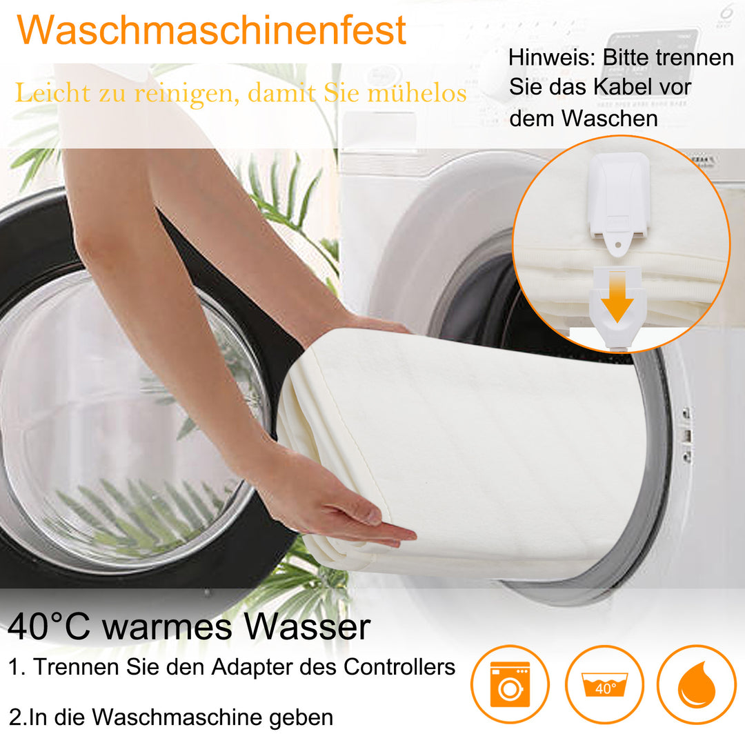 Sonnewelt Wärmeunterbett Elektrische Heizdecke 3 Temperatursstufen
