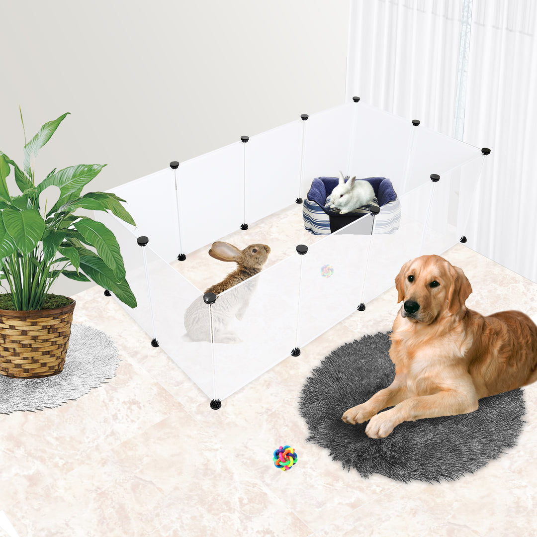 Sonnewelt Free-Range Enclosure Plastic for Small Animals 12 Pieces