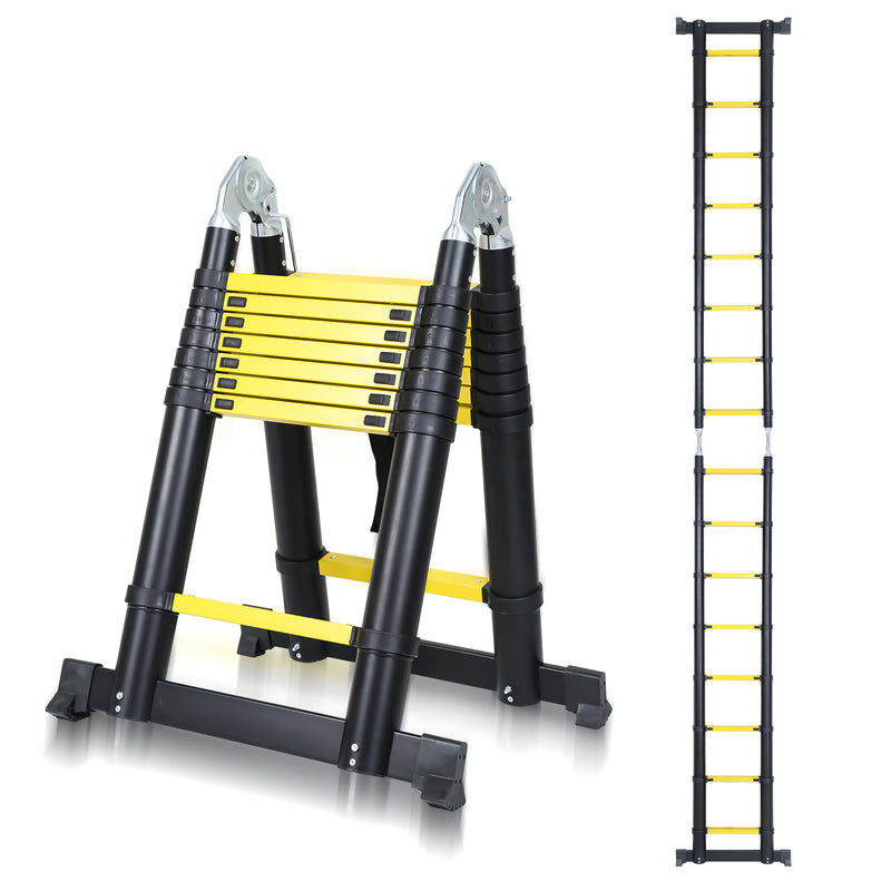 Sonnewelt Teleskopleiter Tragbar Alu Max Belastung 150 kg