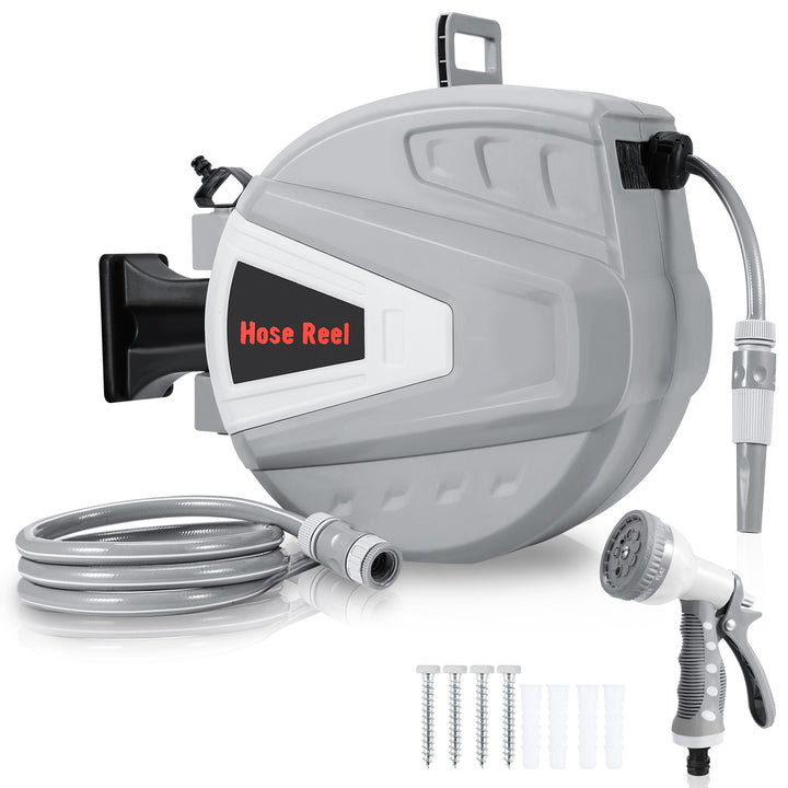 Sonnewelt Schlauchtrommel mit Handbrause und Gartenschlauch