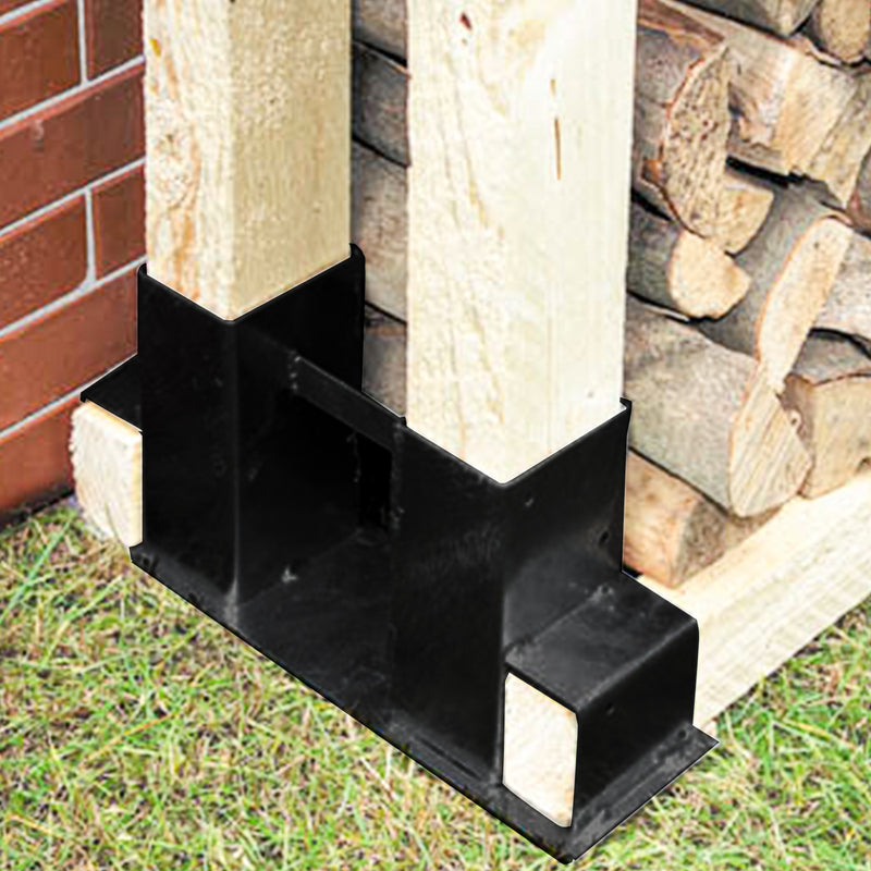 Sonnewelt 4 Stück Holzstapelhilfe Brennholz Stapelhilfe