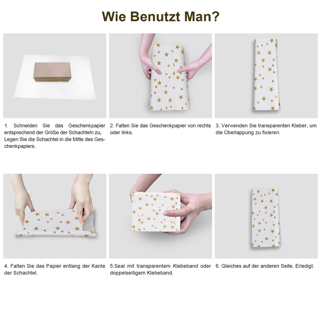 Sonnewelt Geschenkpapier Weihnachtspapier 70 * 50 cm