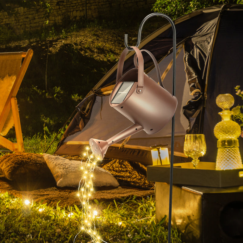 Sonnewelt Lichterkette Gießkanne LED Solar Gartenlampe