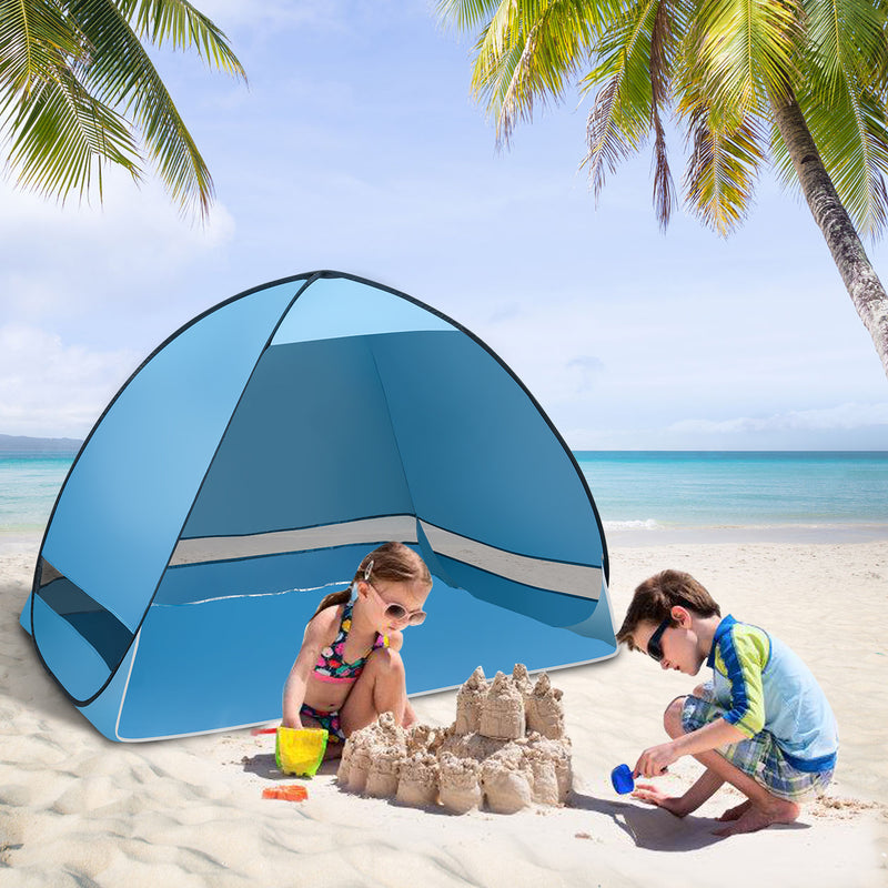 Sonnewelt Strandmuschel Pop Up Zelt UV-Schutz