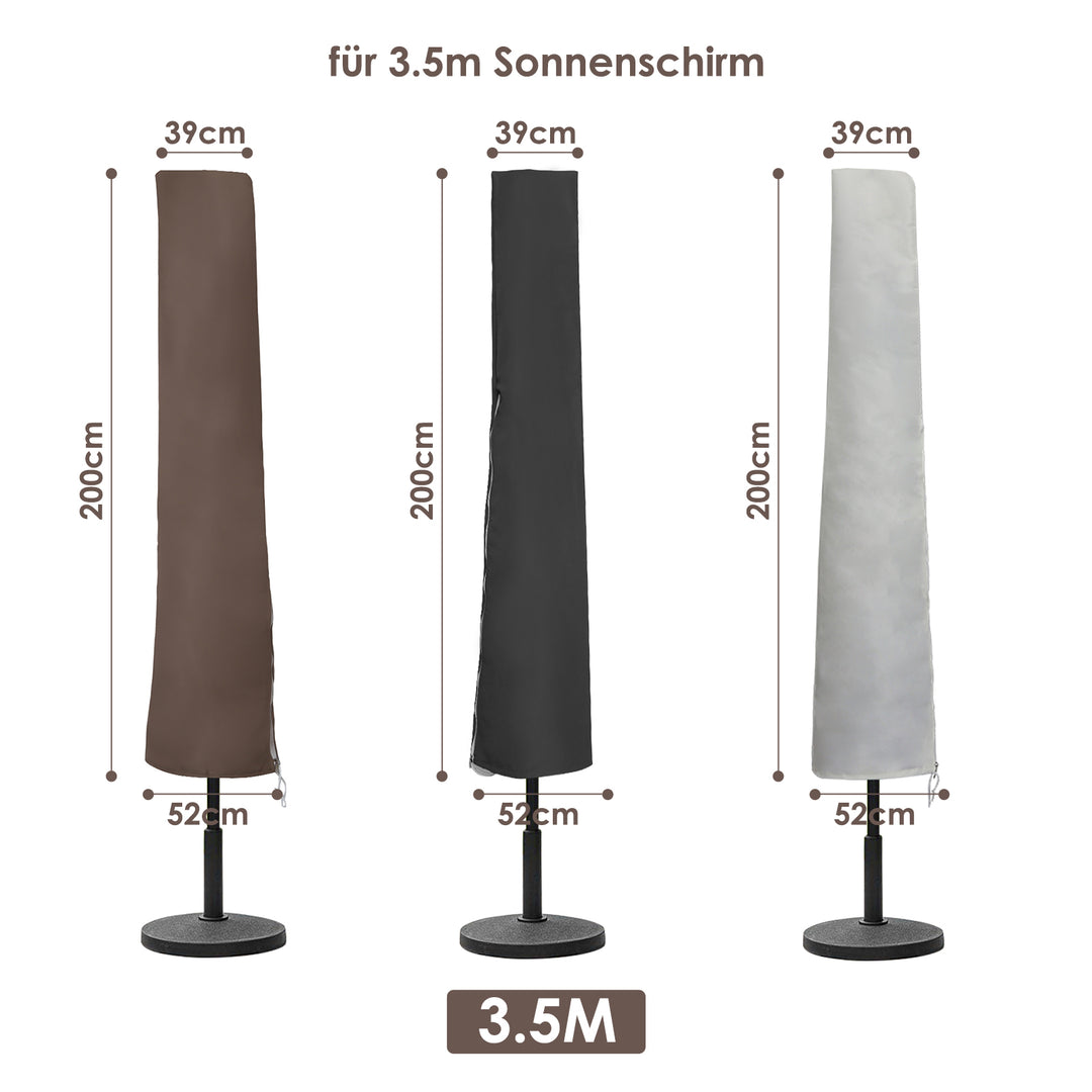 Sonnewelt Ø 350 Sonnenschirmhülle Rechteckig UV-Schutz