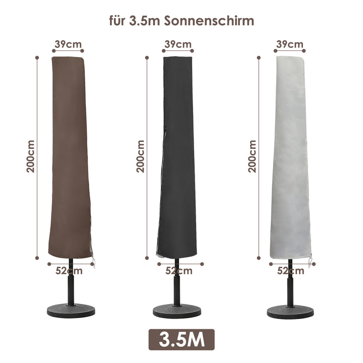 Sonnewelt Ø 350 Sonnenschirmhülle Rechteckig UV-Schutz