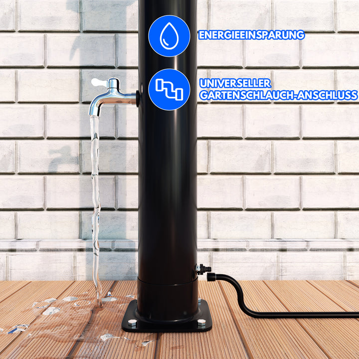 Sonnewelt solar shower with shower head and foot shower 20L