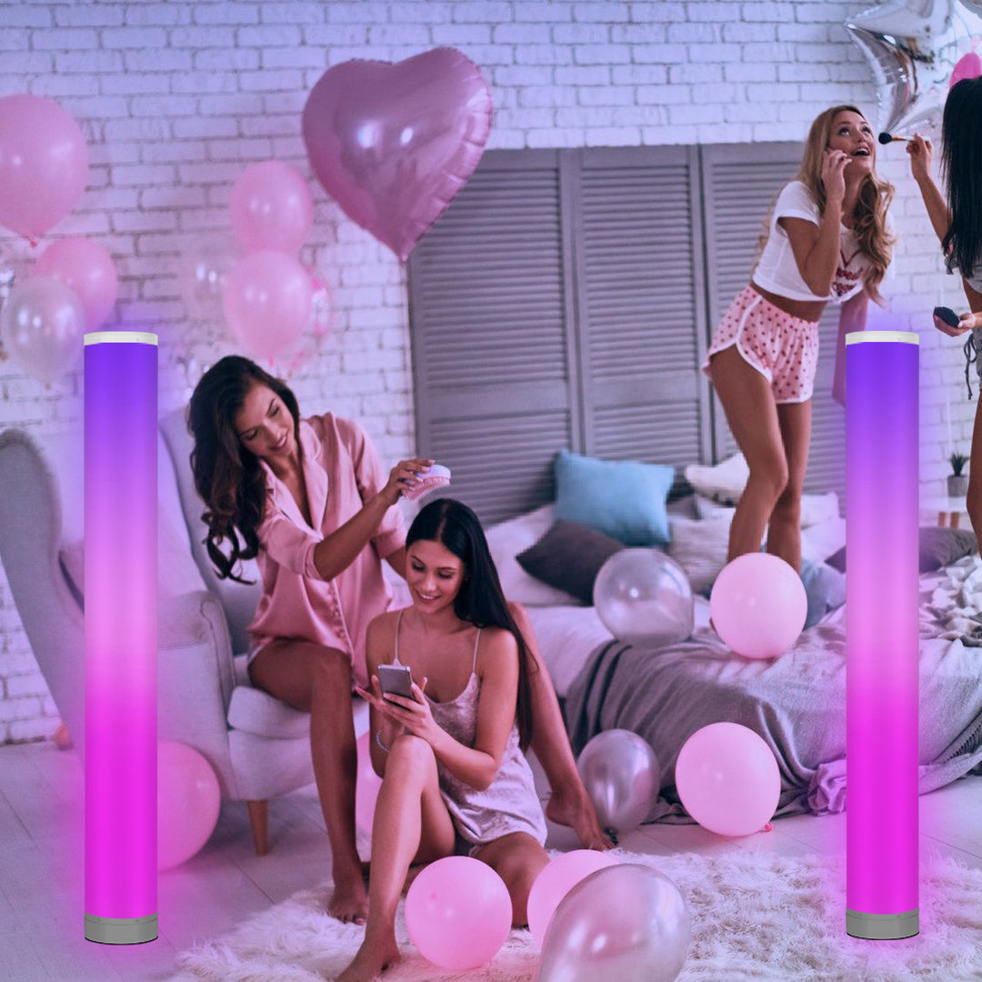 Sonnewelt 2X LED Stehlampe RGB Dimmbar mit Fernbedienung 6W