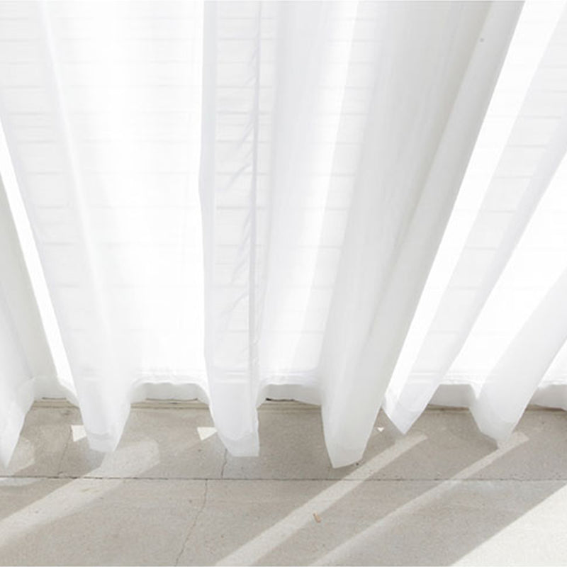 Sonnewelt 2x Gardinen Voile Ösenvorhänge Polyester