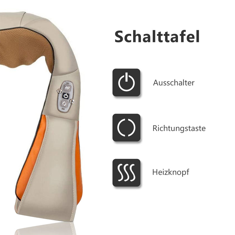 Sonnewelt Shiatsu Massage Nackenmassagegerät Auto Elektrische