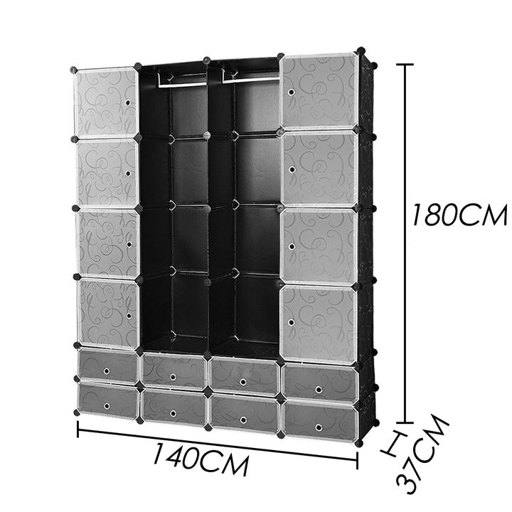 Sonnewelt shelving system wardrobe shelving unit with doors