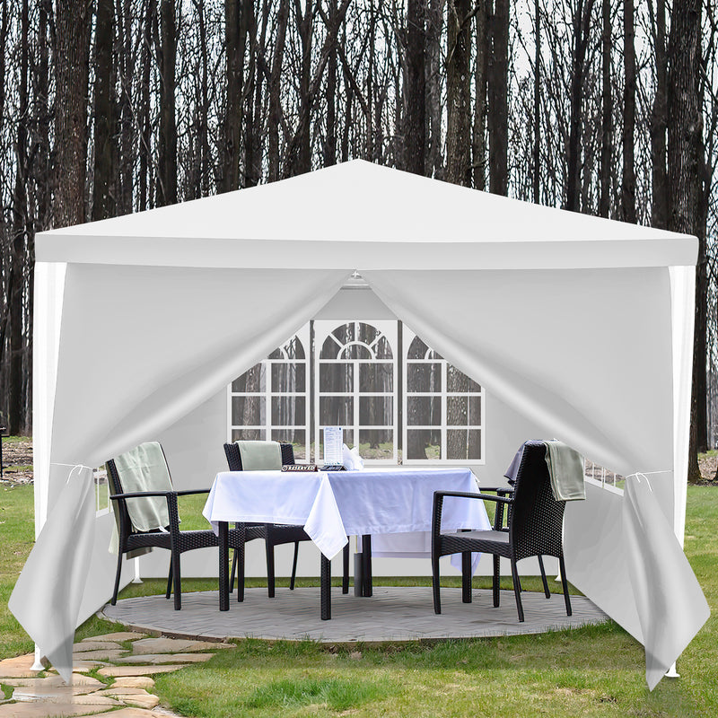 Sonnewelt Pavillon 3x3m Partyzelt Wasserdicht mit Seitenteilen