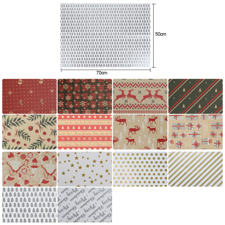 Sonnewelt Geschenkpapier Weihnachtspapier 70 * 50 cm