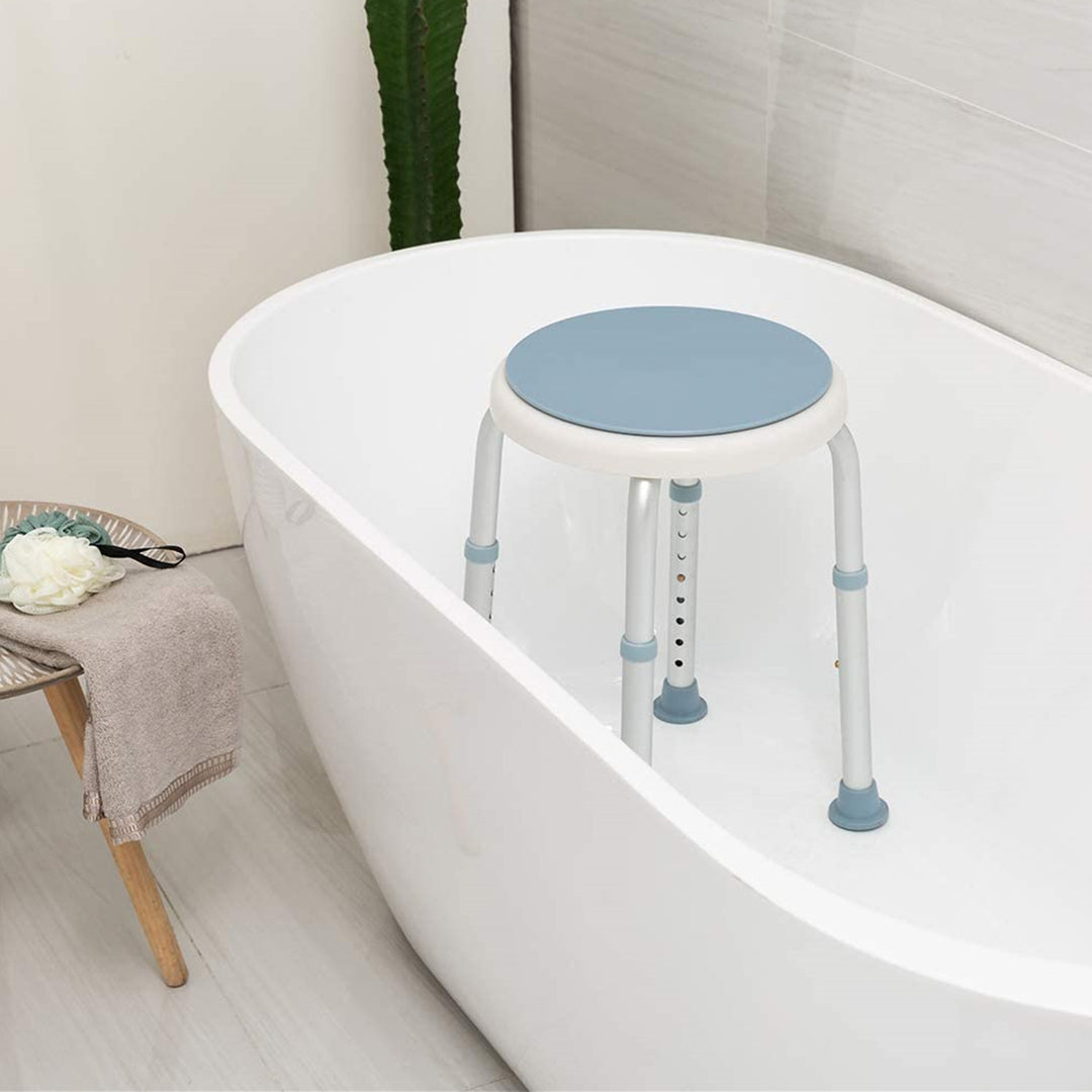 Sonnewelt Duschhocker Duschstuhl 360°Drehbarer