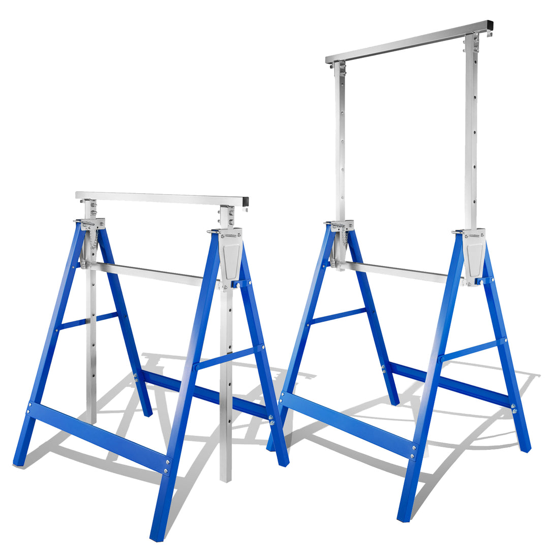 Sonnewelt 2x scaffolding trestle folding trestle 7-way height adjustable
