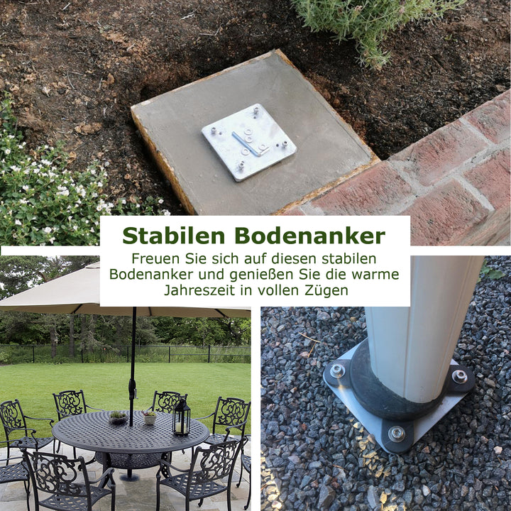 Sonnewelt Universal Bodenplatte für Sonnenschirm