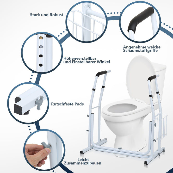 Sonnewelt Toilets Standing Aid Toilet Support Height Adjustable