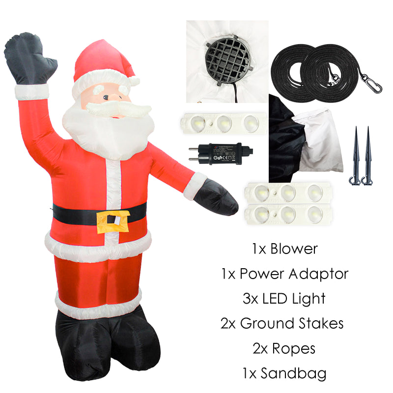 Sonnewelt 240cm Aufblasbarer Weihnachtsmann