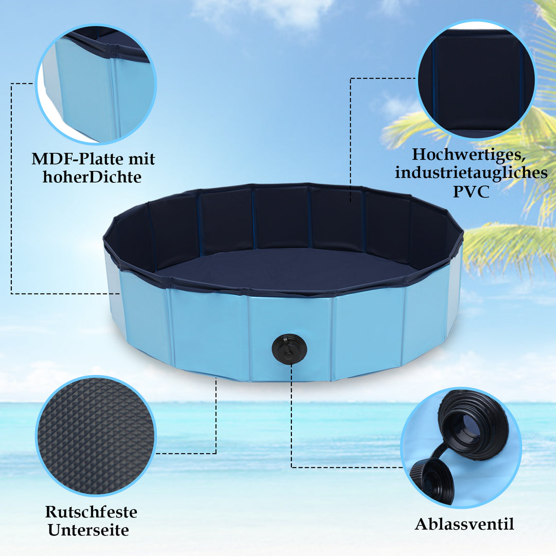 Sonnewelt Hundepool Faltbarer Swimmingpool