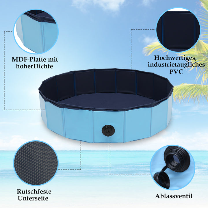 Sonnewelt Hundepool Faltbarer Swimmingpool
