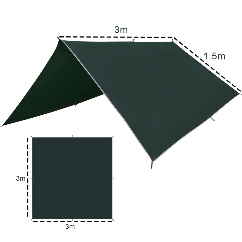 Sonnewelt Zeltplane Tarp PU Wasserdicht