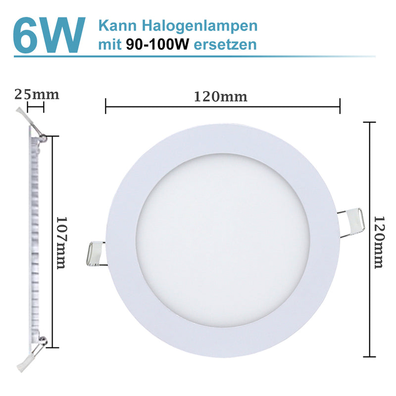 Sonnewelt LED Einbaustrahler 6W/9W/12W/18W  IP44