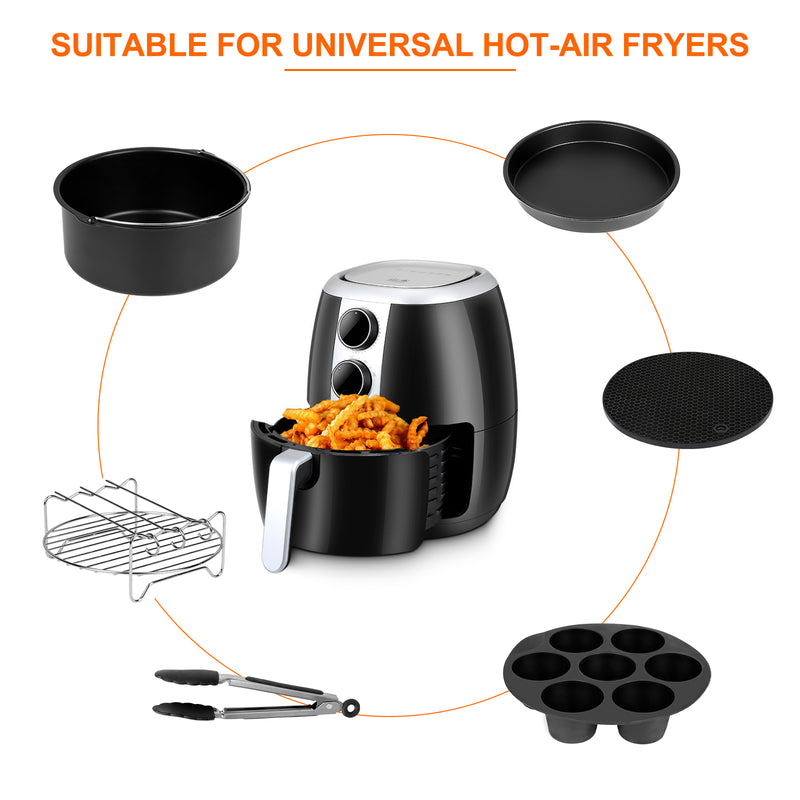 Sonnewelt 12X Zubehör Set für Heißluftfritteuse Airfryer