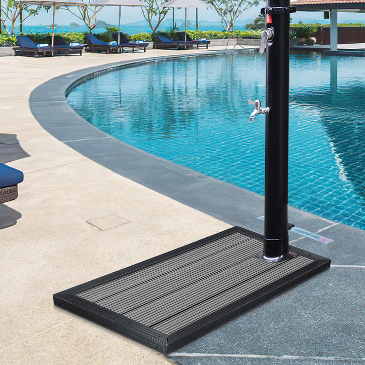 Sonnewelt WPC base plate for pool shower anti-slip
