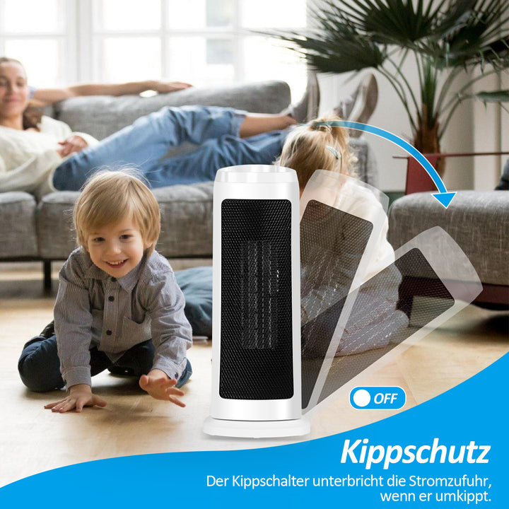 Sonnewelt 2000W Keramik Heizlüfter mit automatischer Oszillation