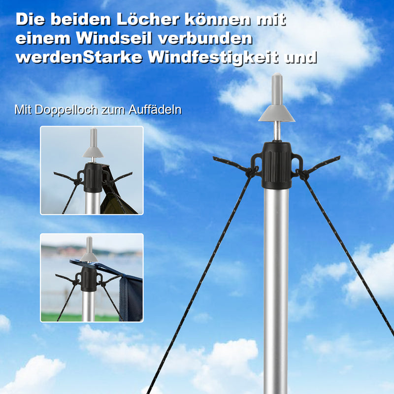 Sonnewelt Teleskopstange für Zelte Verstellbare Aluminium