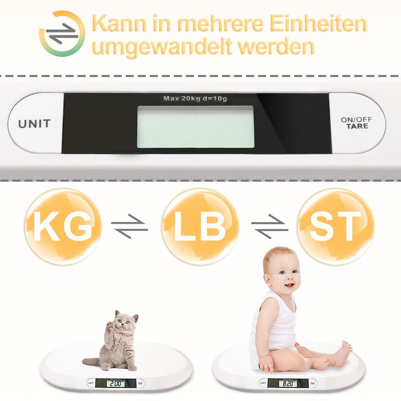 Sonnewelt Babywaage Kinderwaage digital