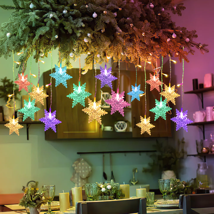 Sonnewelt LED Lichterkette Schneeflocke IP44