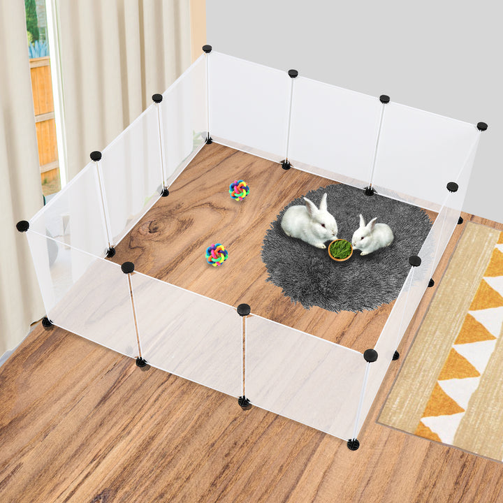 Sonnewelt Free-Range Enclosure Plastic for Small Animals 12 Pieces