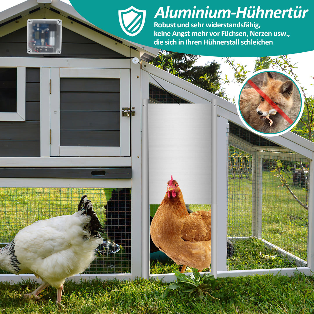 Sonnewelt Automatic Chicken Door with Light Sensor and Time Control