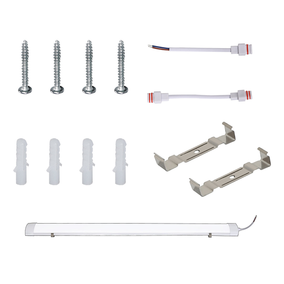 Sonnewelt LED Feuchtraumleuchte Neutralweiß 18W/36W/48W